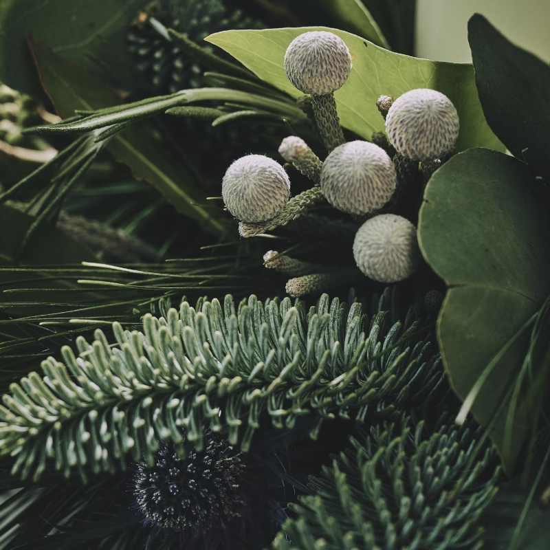 Festive Foliage Table Arrangement