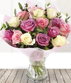 Pink and Cream Roses