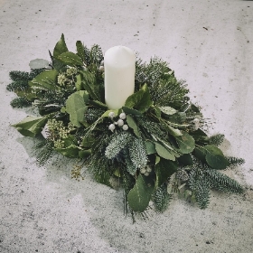 Festive Foliage Table Arrangement